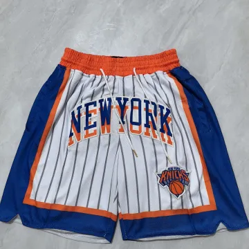 New York Knicks 2025 City Edition Pocket White Stripe Basketball Shorts