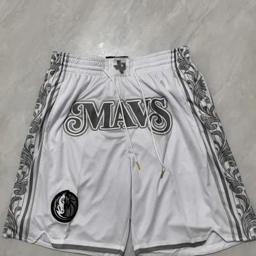 Dallas Mavericks 2025 City Edition Pocket White Basketball Shorts