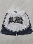 Calções de basquetebol Orlando Magic 2025 City Edition, brancos com riscas, de bolso Orlando Magic 2025 City Edition Pocket White Stripe Basketball Shorts