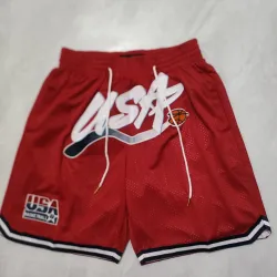 NBA All-Star Jerseys Pocket Red Basketball Shorts - product photo NBA All-Star Jerseys Pocket Red Basketball Shorts