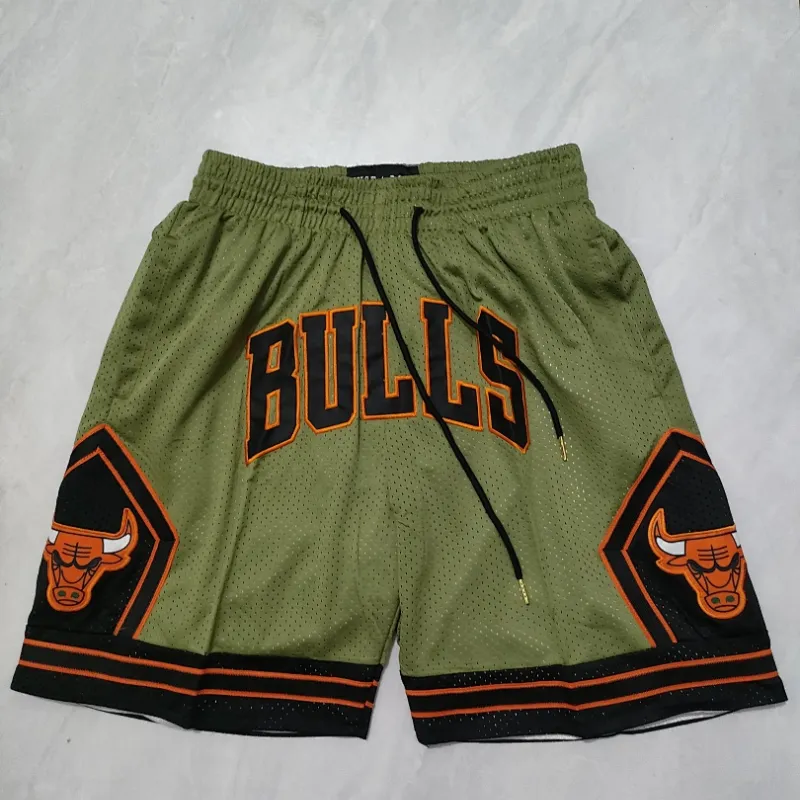 Chicago Bulls Pocket Green Basketball Shorts
