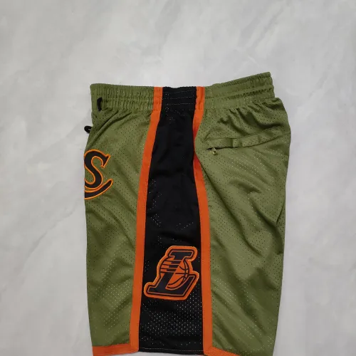 Los Angeles Lakers Pocket Green Basketball Shorts