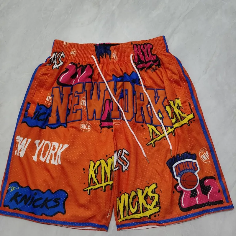 Pantaloncini da basket "Pocket Graffiti" dei New York Knicks