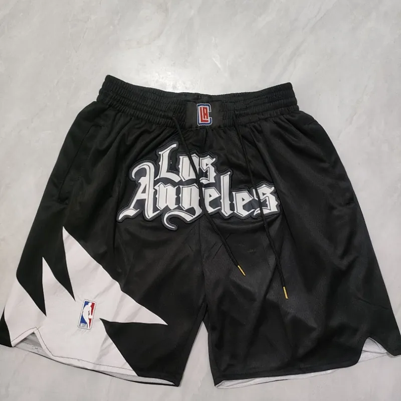 LA Clippers Pocket Black Basketball Shorts