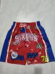 Philadelphia 76ers Pocket Red Basketball Shorts Philadelphia 76ers Pocket Red Basketball Shorts