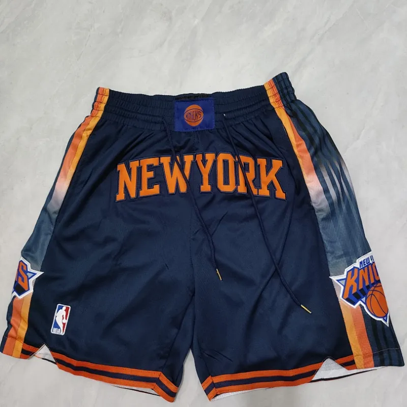 New York Knicks Pocket Navy Basketball Shorts