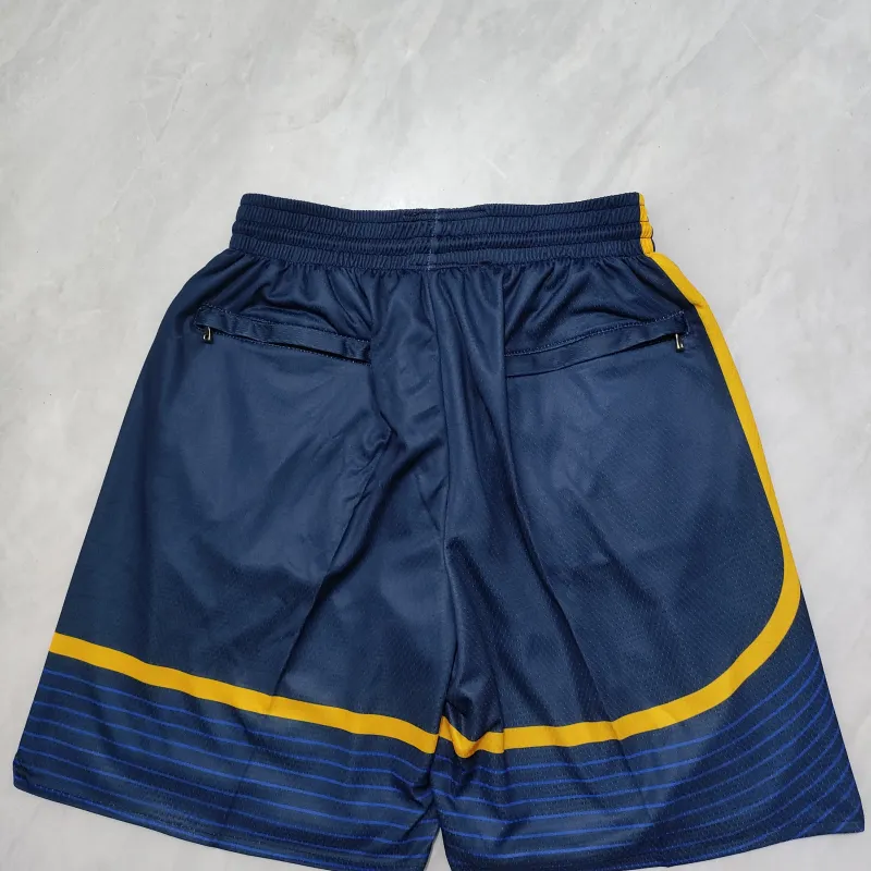 Golden State Warriors Pocket Navy Basketball Shorts
