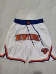 New York Knicks Pocket White Basketball Shorts New York Knicks Pocket White Basketball Shorts