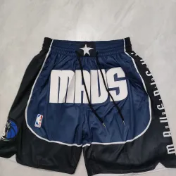 Dallas Mavericks Pocket Navy Basketball Shorts - product photo Pantalones cortos de baloncesto «Pocket Navy» de los Dallas Mavericks