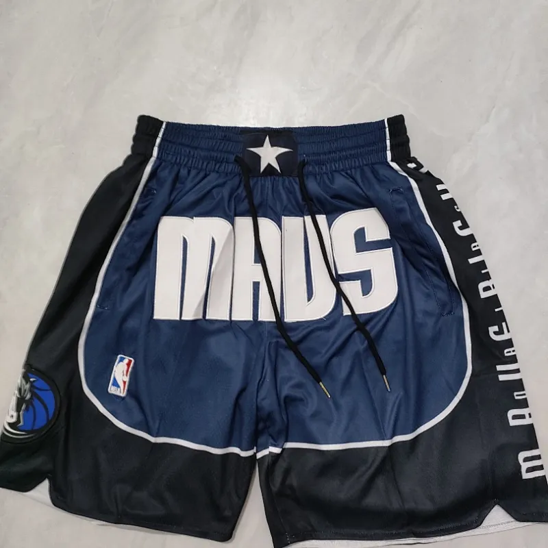 Dallas Mavericks Pocket Navy Basketball Shorts