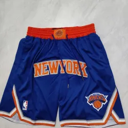 New York Knicks Pocket Blue basketbalshort - productfoto New York Knicks Pocket Blue basketbalshort