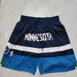 Short de basket bleu « Pocket » des Timberwolves du Minnesota - photo du produit Short de basket-ball bleu « Pocket » des Timberwolves du Minnesota