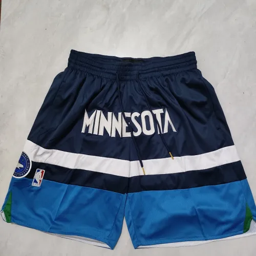 Pantaloncini da basket blu "Pocket" dei Minnesota Timberwolves