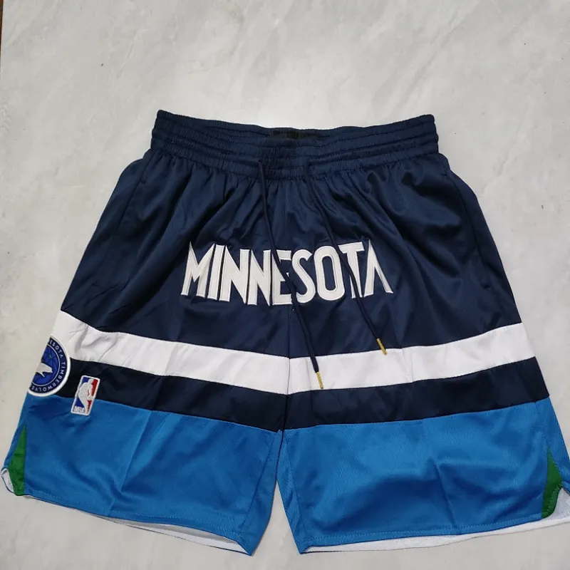 Pantaloncini da basket blu "Pocket" dei Minnesota Timberwolves