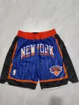 Calções de basquetebol azuis de bolso dos New York Knicks, edição «City Edition» New York Knicks City Edition Pocket Blue Basketball Shorts