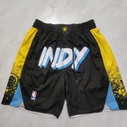 Calções de basquetebol pretos «Pocket» dos Indiana Pacers 2024