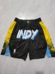 Indiana Pacers 2024 Pocket Black Basketball Shorts Indiana Pacers 2024 Pocket Black Basketball Shorts