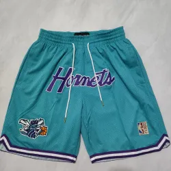 Charlotte Hornets Throwback Pocket Green Basketball Shorts - product photo Charlotte Hornets Throwback Pocket Green Basketball Shorts