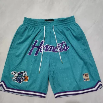 Pantaloncini da basket "Throwback" dei Charlotte Hornets, verde tasca