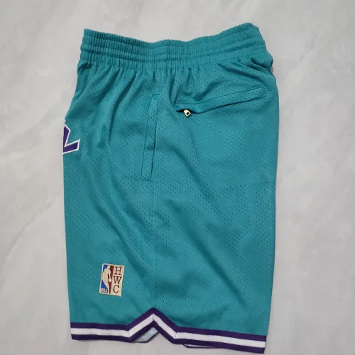 Pantaloncini da basket "Throwback" dei Charlotte Hornets, verde tasca