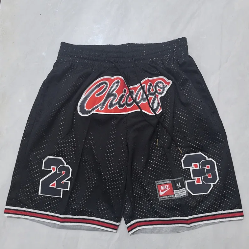 Chicago Bulls Pocket Black Basketball Shorts