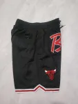 Chicago Bulls Throwback Pocket Black Basketball Shorts