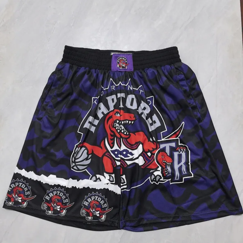 Toronto Raptors Pocket Purple Basketball Shorts