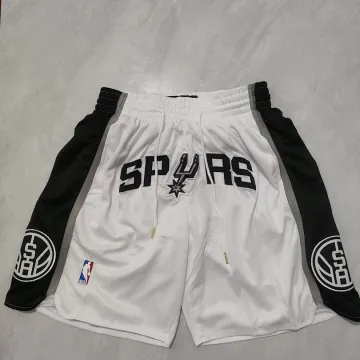 San Antonio Spurs Pocket White Basketball Shorts