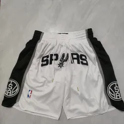San Antonio Spurs Pocket White Basketball Shorts - product photo Pantaloncini da basket bianchi da tasca dei San Antonio Spurs