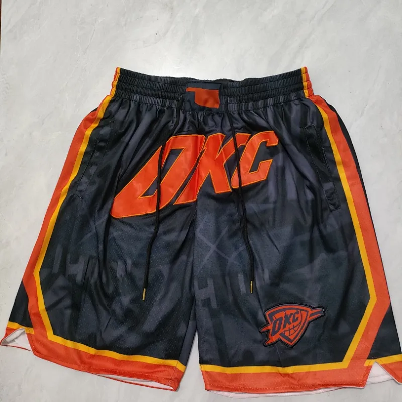 Oklahoma City Thunder 2024 City Edition Pocket Navy Basketball Shorts