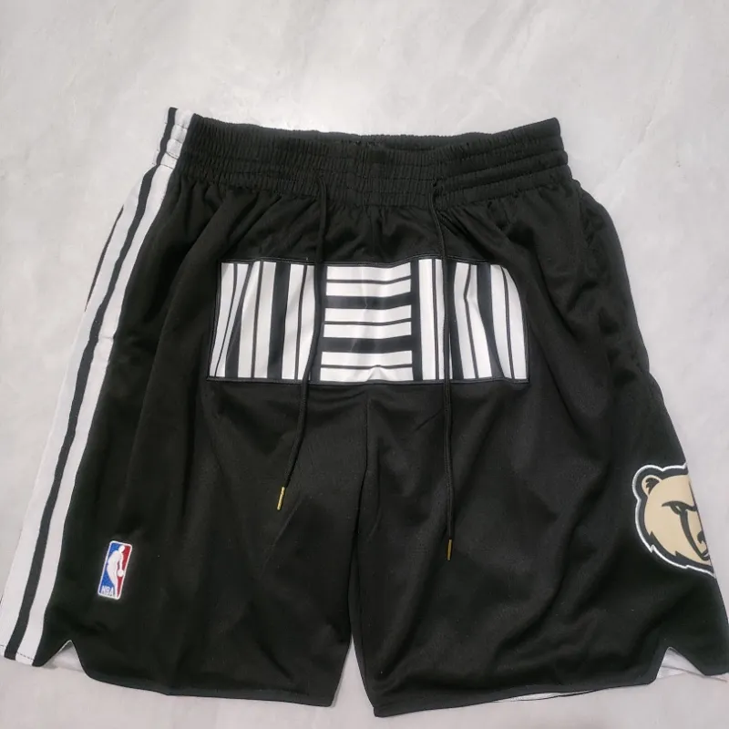 Memphis Grizzlies 2024 City Edition Pocket Black Basketball Shorts