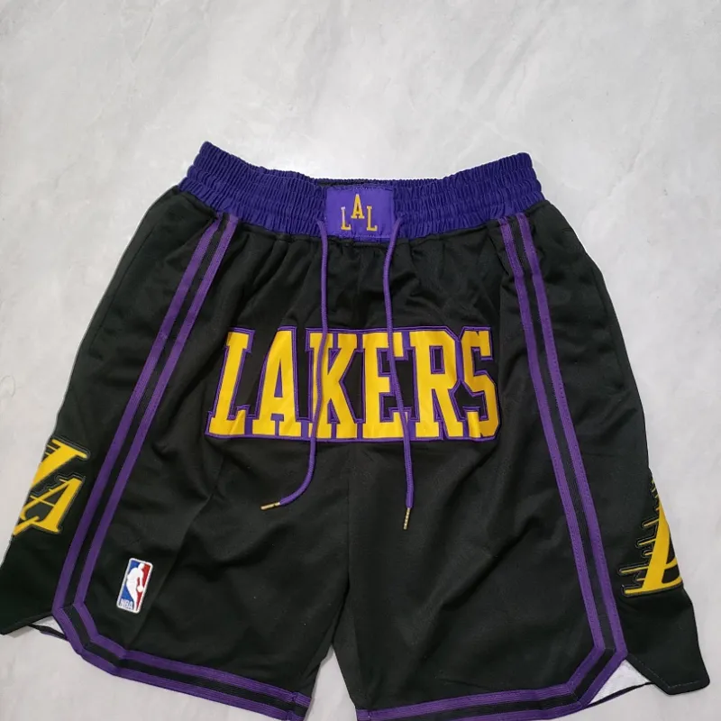Los Angeles Lakers 2024 City Edition Pocket Black Basketball Shorts