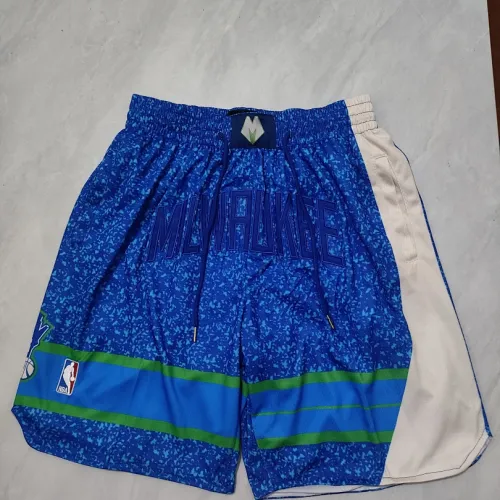 Milwaukee Bucks 2024 City Edition Pocket Blue Basketball Shorts