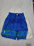 Calções de basquetebol Milwaukee Bucks 2024 City Edition em azul «Pocket» Milwaukee Bucks 2024 City Edition Pocket Blue Basketball Shorts