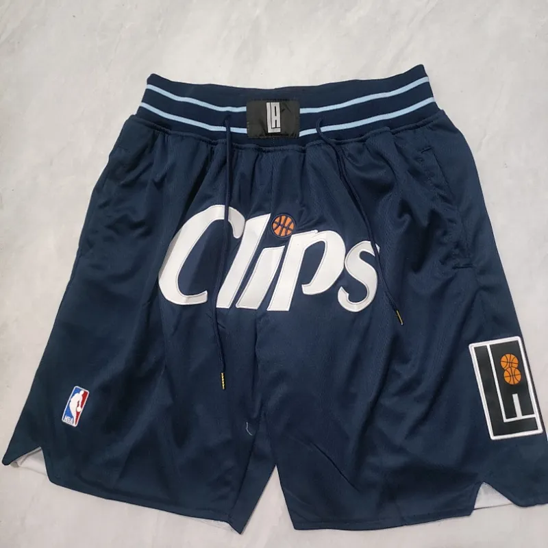 LA Clippers 2024 City Edition Pocket Blue Basketball Shorts