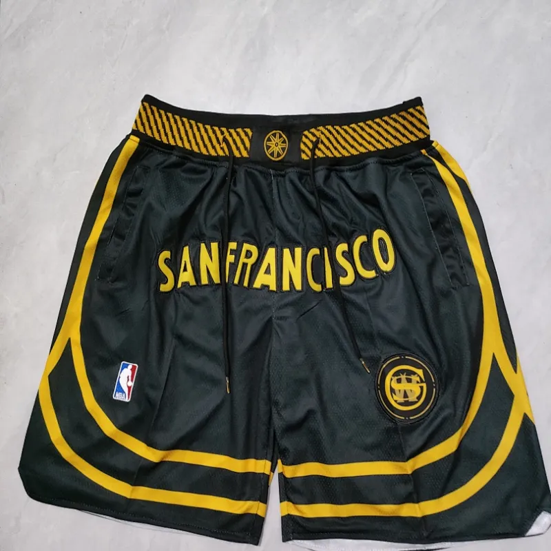 Golden State Warriors 2024 City Edition Pocket Blue Basketball Shorts