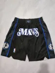 Calções de basquetebol pretos de bolso «City Edition» dos Dallas Mavericks 2024 Calções de basquetebol pretos «City Edition» dos Dallas Mavericks 2024