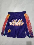 Calções de basquetebol Phoenix Suns 2024 City Edition Pocket Purple Phoenix Suns 2024 City Edition Pocket Purple Basketball Shorts
