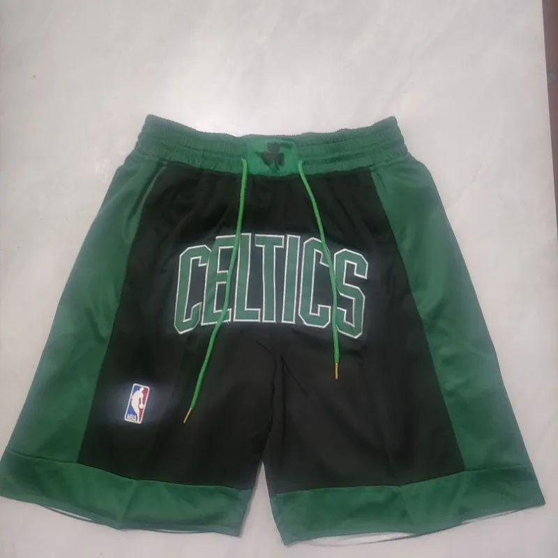 Boston Celtics City Edition Pocket Black Basketball Shorts