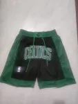 Calções de basquetebol pretos de bolso «City Edition» dos Boston Celtics Boston Celtics City Edition Pocket Black Basketball Shorts