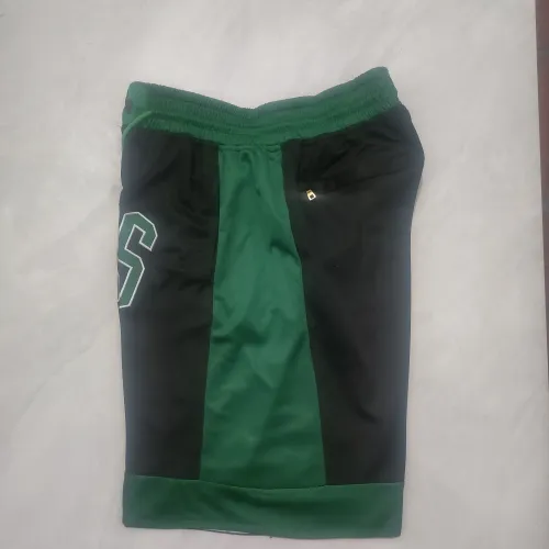 Boston Celtics City Edition Pocket Black Basketball Shorts