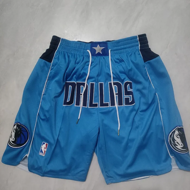 Dallas Mavericks Pocket Blue Basketball Shorts