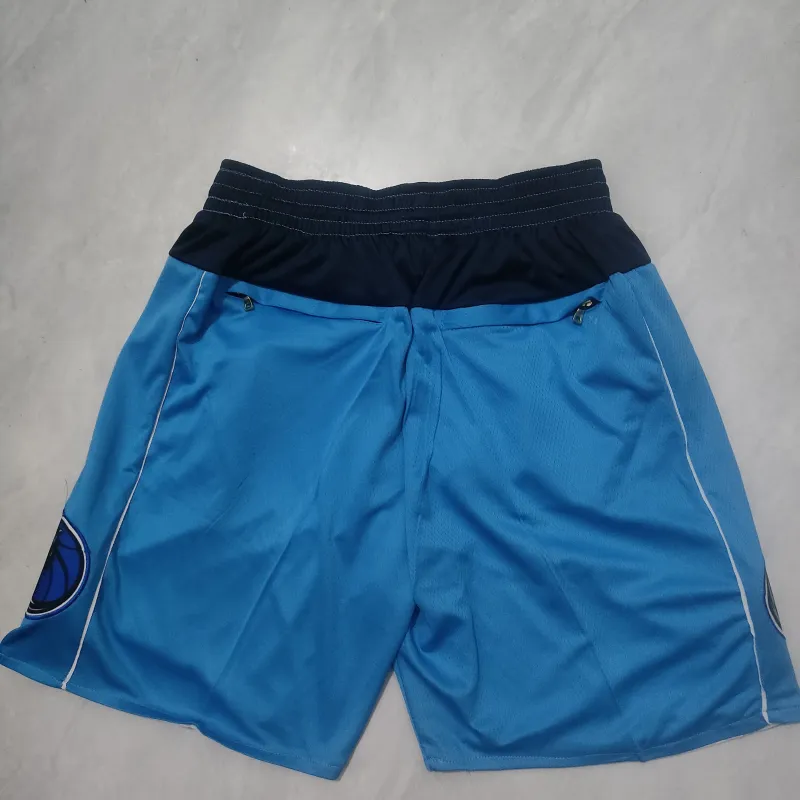Dallas Mavericks Pocket Blue Basketball Shorts