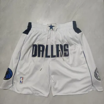 Dallas Mavericks Pocket White Basketball Shorts