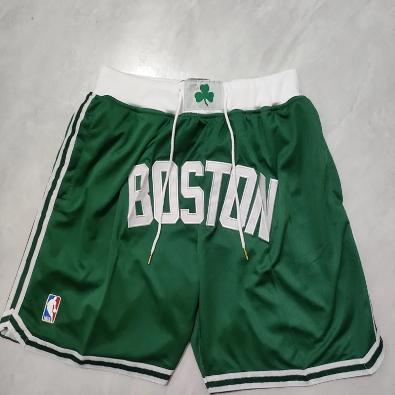 Boston Celtics Pocket Green Basketball Shorts