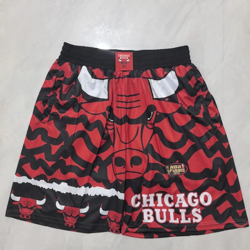 Chicago Bulls Pocket Red Basketball Shorts
