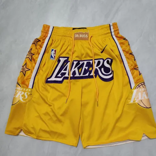 Los Angeles Lakers City Edition Pocket Yellow Basketball Shorts
