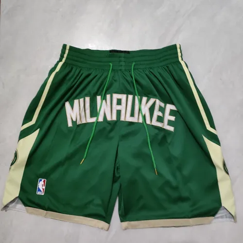 Short de basket-ball vert « Pocket » des Milwaukee Bucks