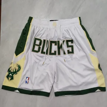 Milwaukee Bucks Pocket White Basketball Shorts