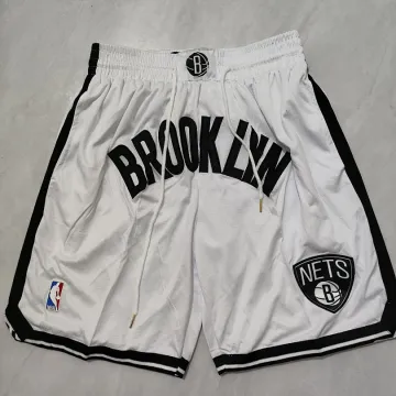 Brooklyn Nets Pocket White Basketball Shorts